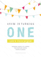 colorful 1st birthday