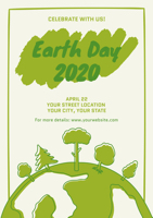 white-and-green-earth-day-poster