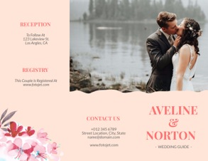 bride and groom brochure