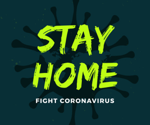 stay home and fight virus